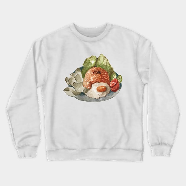 Fried Rice Crewneck Sweatshirt by Nadia Nurhanifa